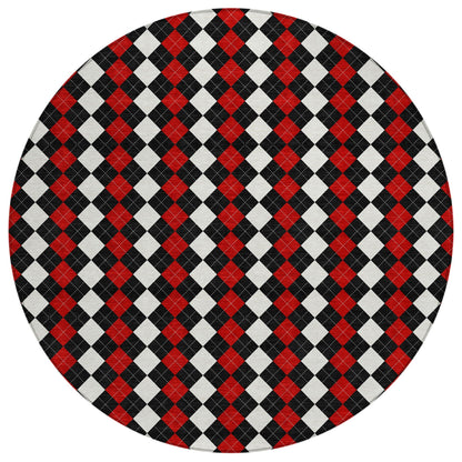 Paelira Black Washable Indoor-Outdoor Rug