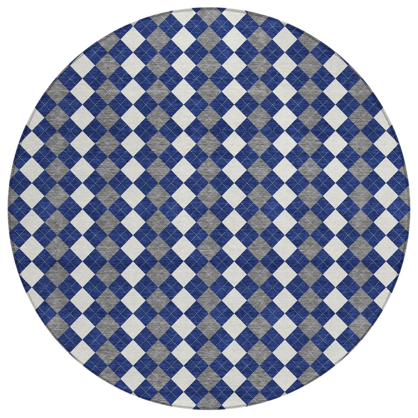 Paelira Blue Washable Indoor-Outdoor Rug
