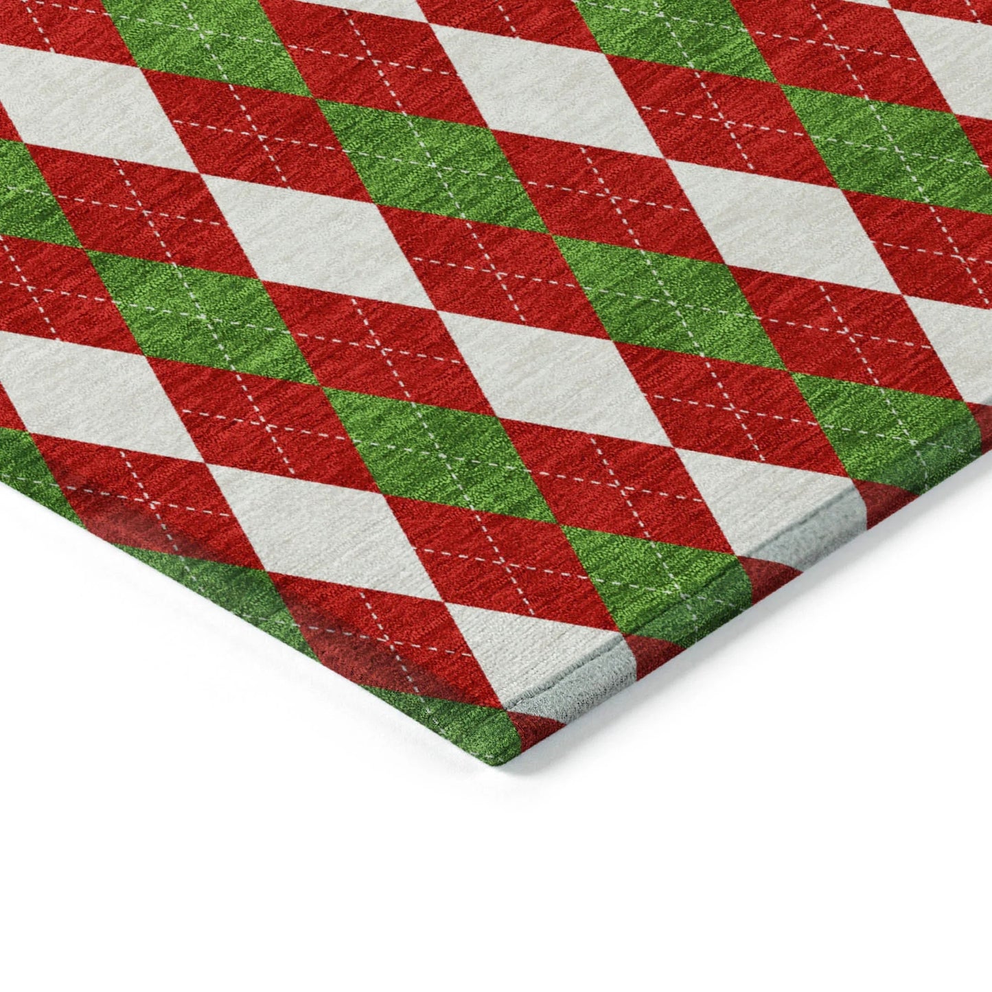 Paelira Red Washable Indoor-Outdoor Rug