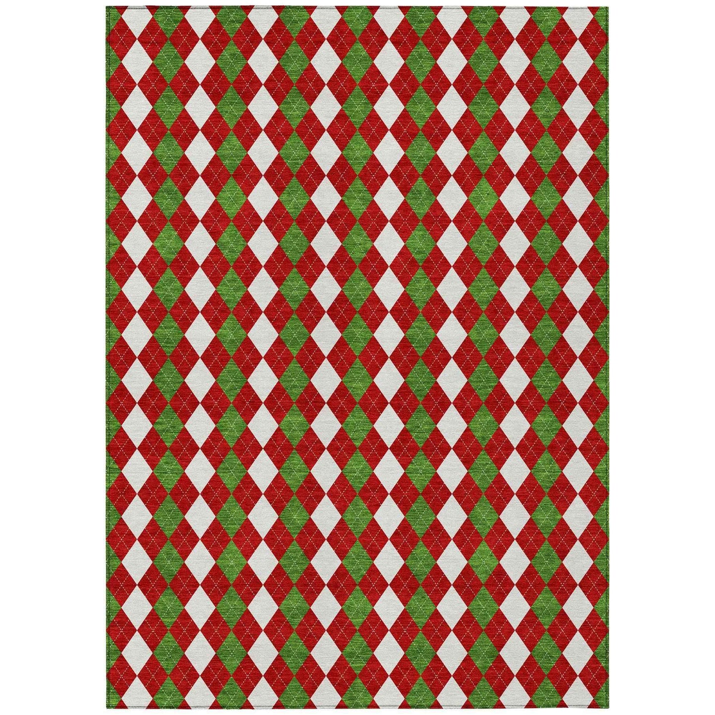 Paelira Red Washable Indoor-Outdoor Rug