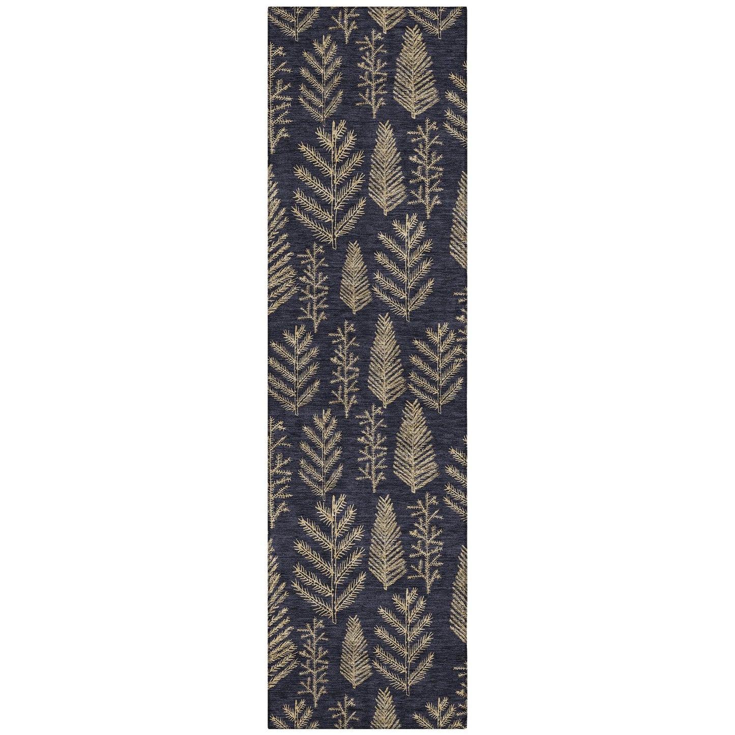 Paelius Black Washable Indoor-Outdoor Rug
