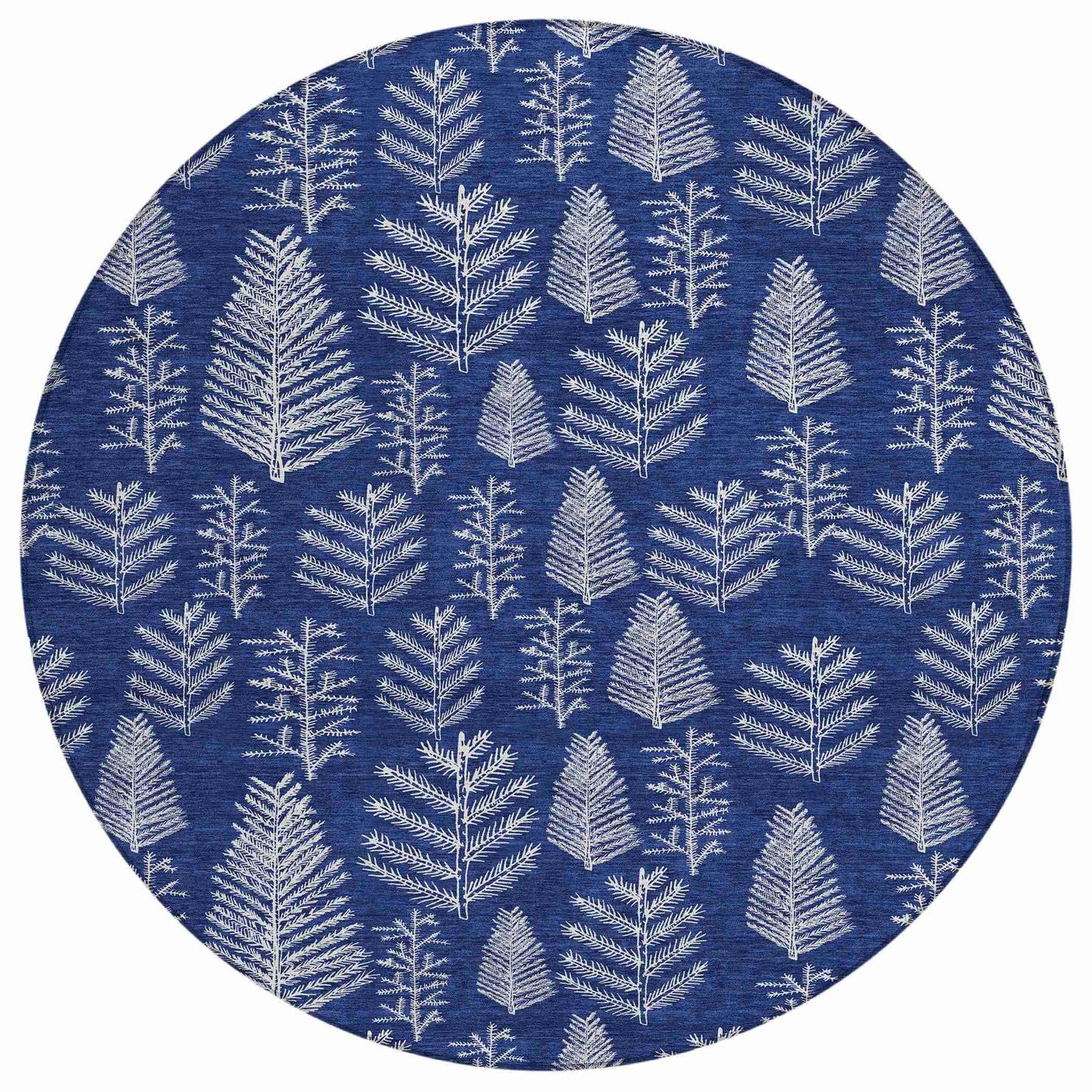 Paelius Blue Washable Indoor-Outdoor Rug