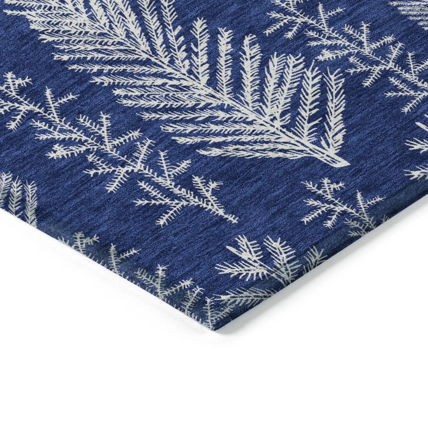 Paelius Blue Washable Indoor-Outdoor Rug