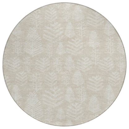 Paelius Brown Washable Indoor-Outdoor Rug