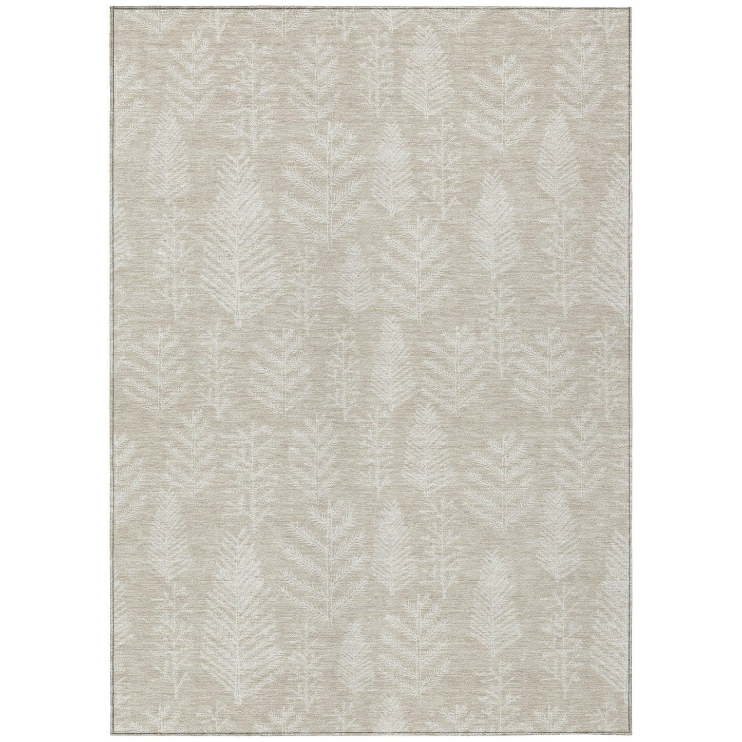 Paelius Brown Washable Indoor-Outdoor Rug