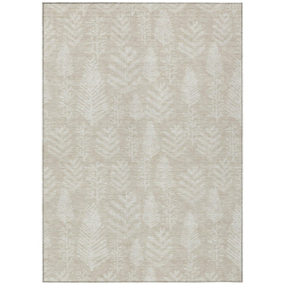 Paelius Brown Washable Indoor-Outdoor Rug