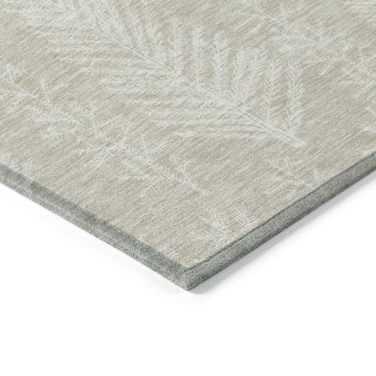 Paelius Brown Washable Indoor-Outdoor Rug