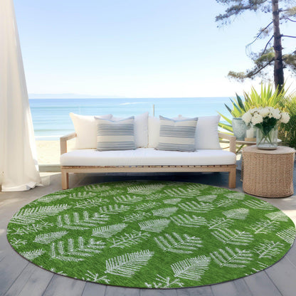 Paelius Green Washable Indoor-Outdoor Rug