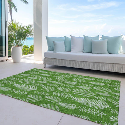 Paelius Green Washable Indoor-Outdoor Rug