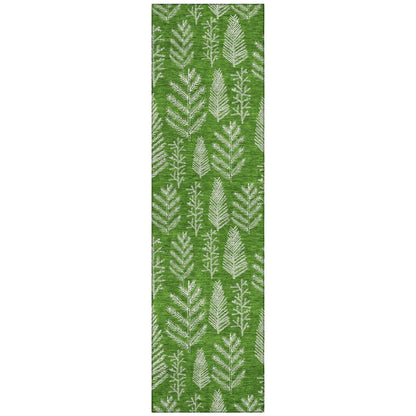 Paelius Green Washable Indoor-Outdoor Rug