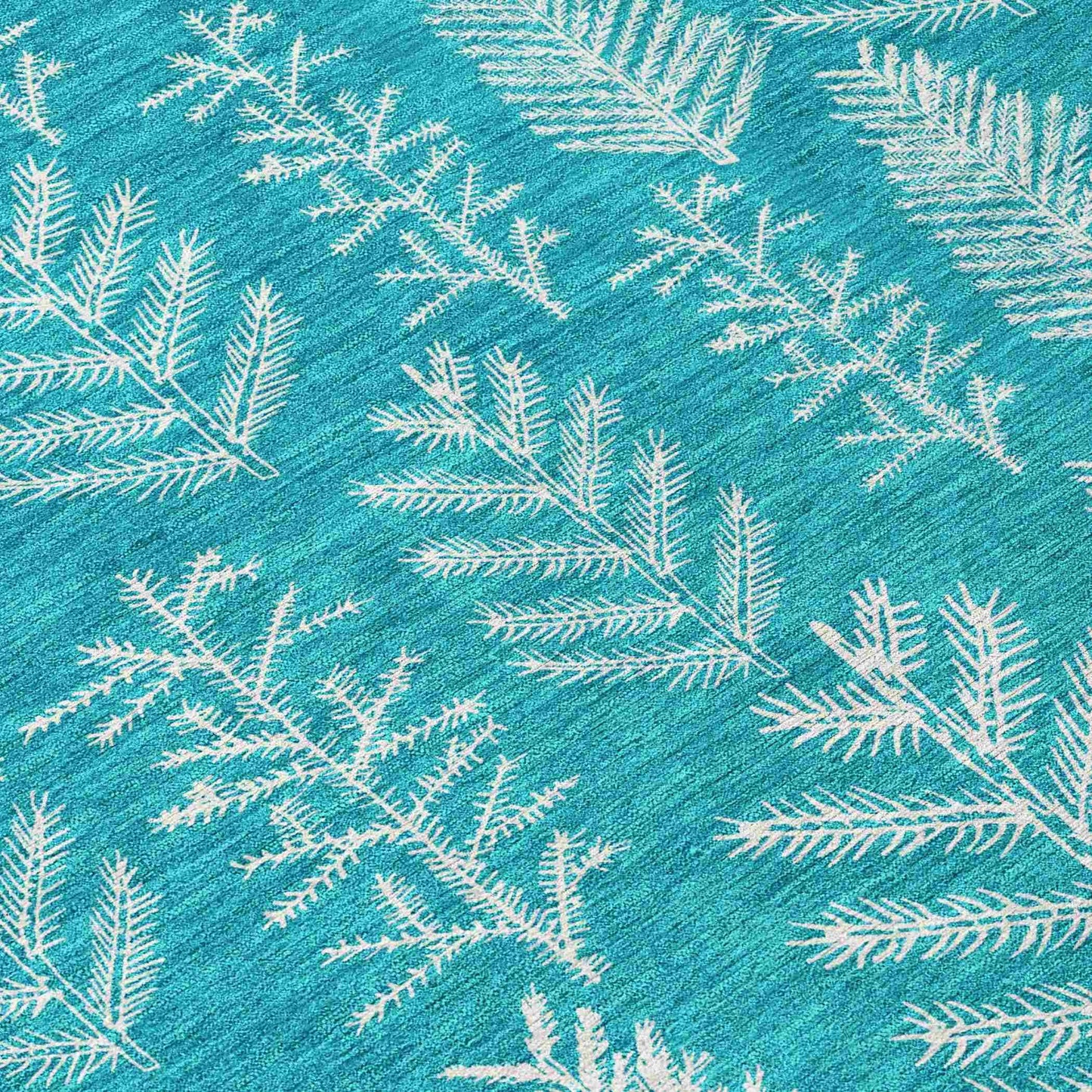Paelius Teal Washable Indoor-Outdoor Rug