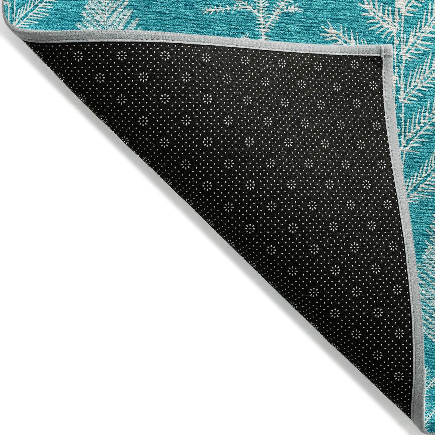 Paelius Teal Washable Indoor-Outdoor Rug