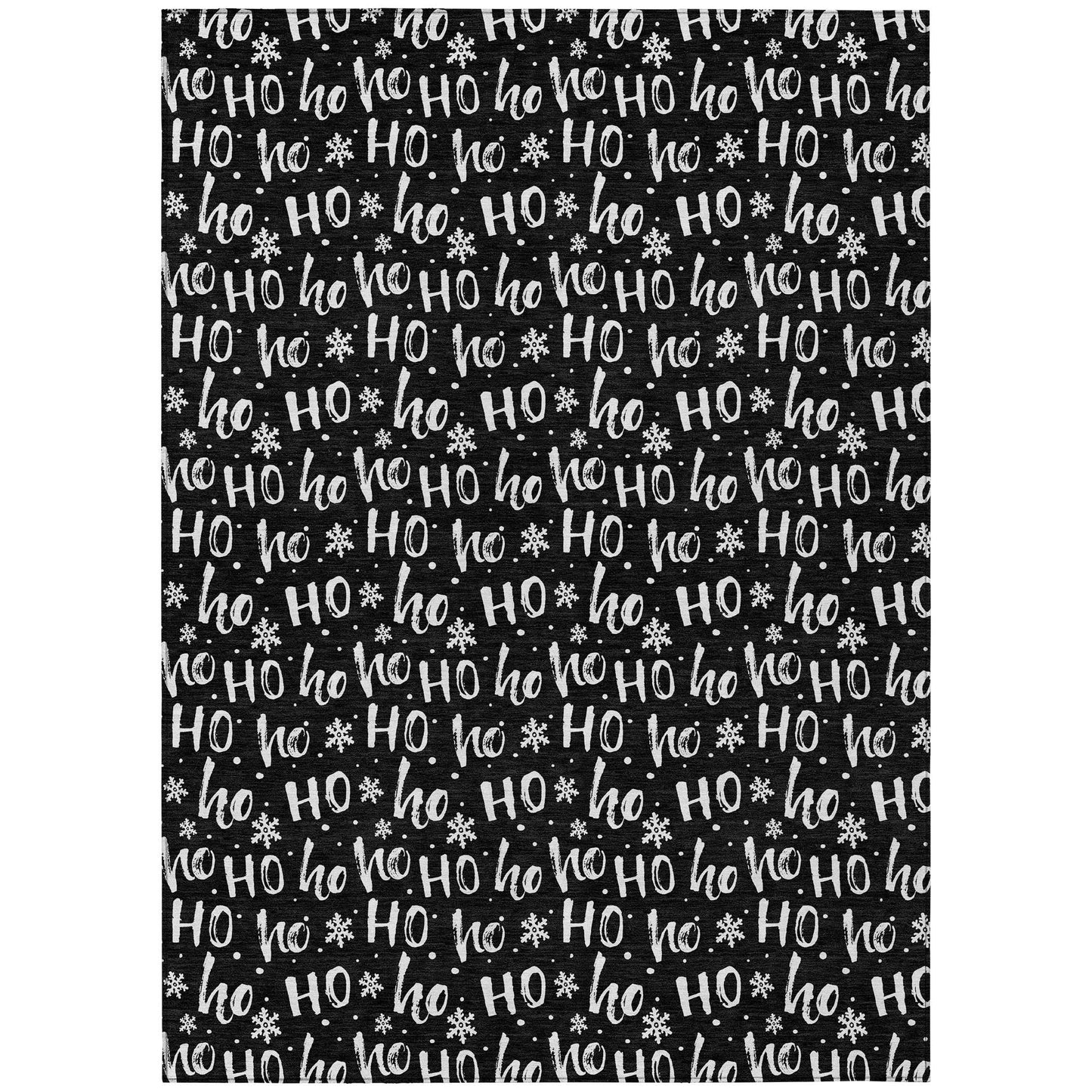 Paelon Black Washable Indoor-Outdoor Rug