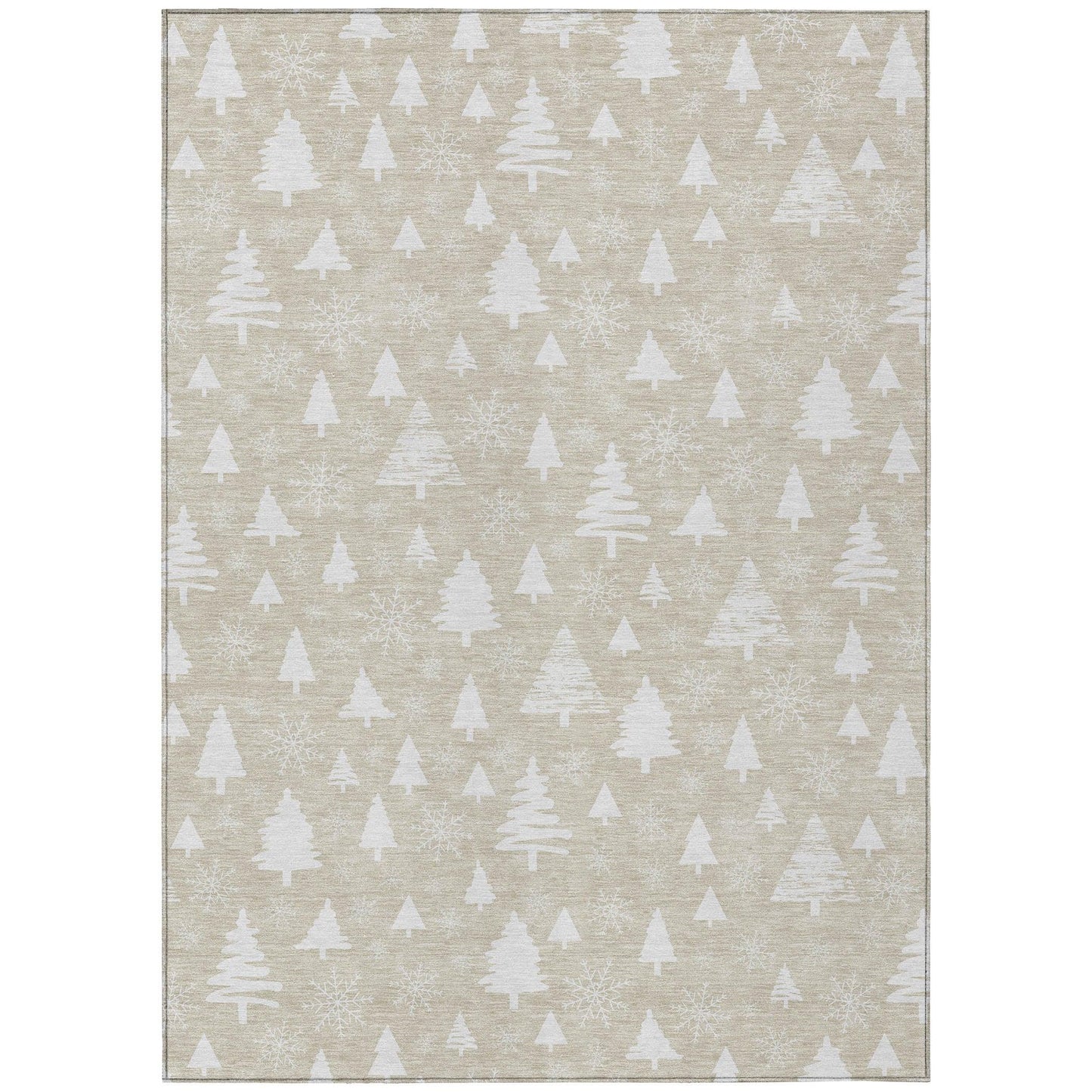 Paelor Brown Washable Indoor-Outdoor Rug