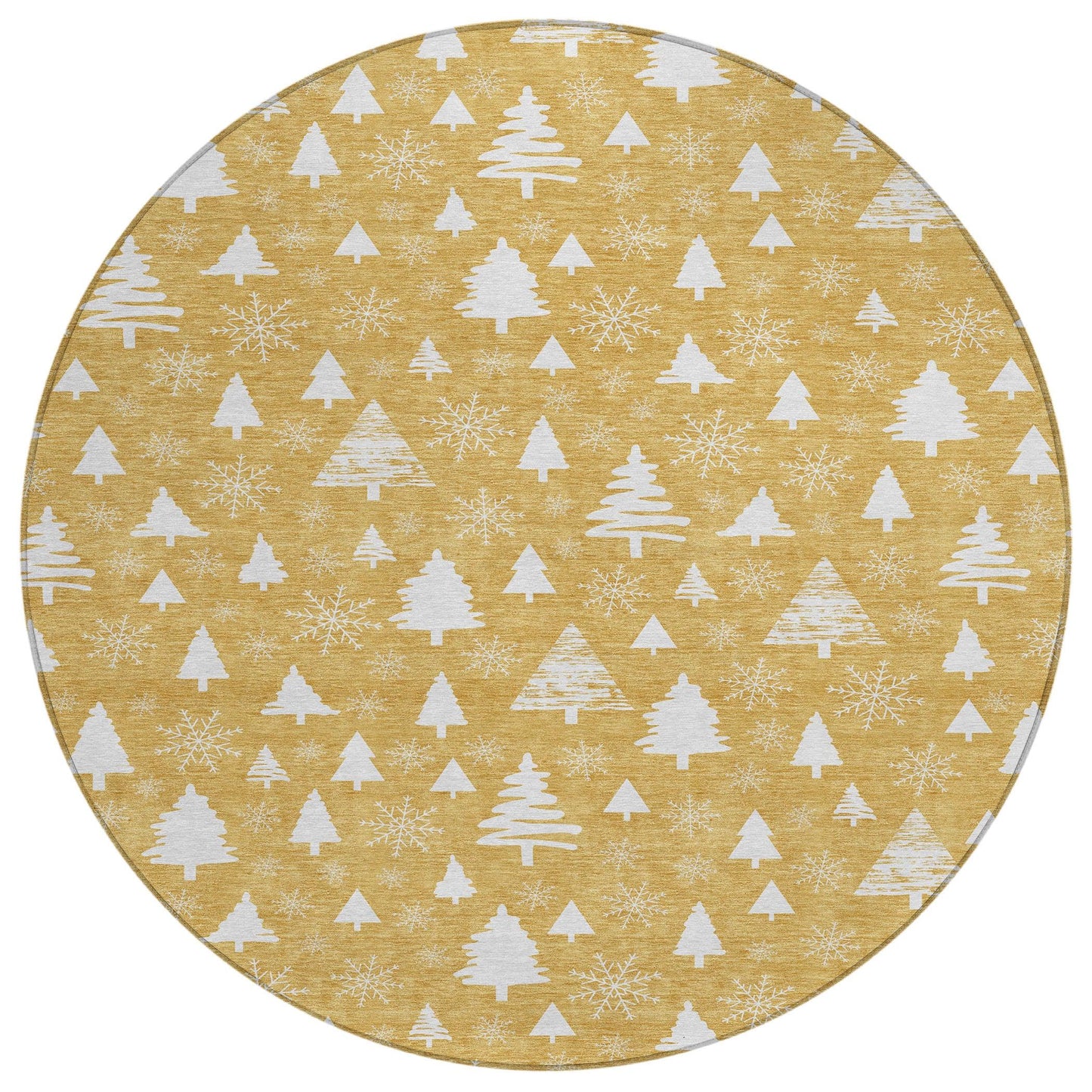 Paelor Gold Washable Indoor-Outdoor Rug