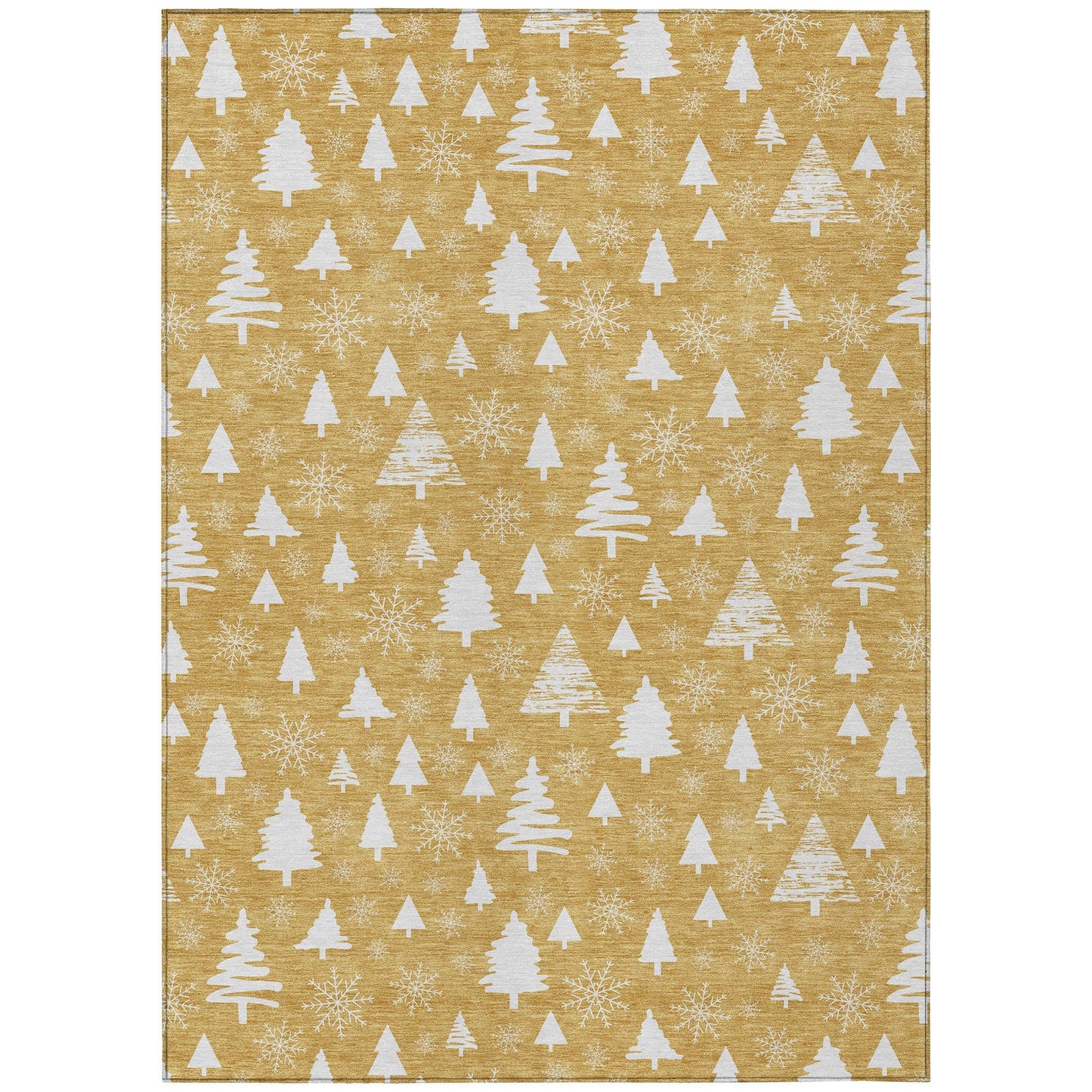 Paelor Gold Washable Indoor-Outdoor Rug