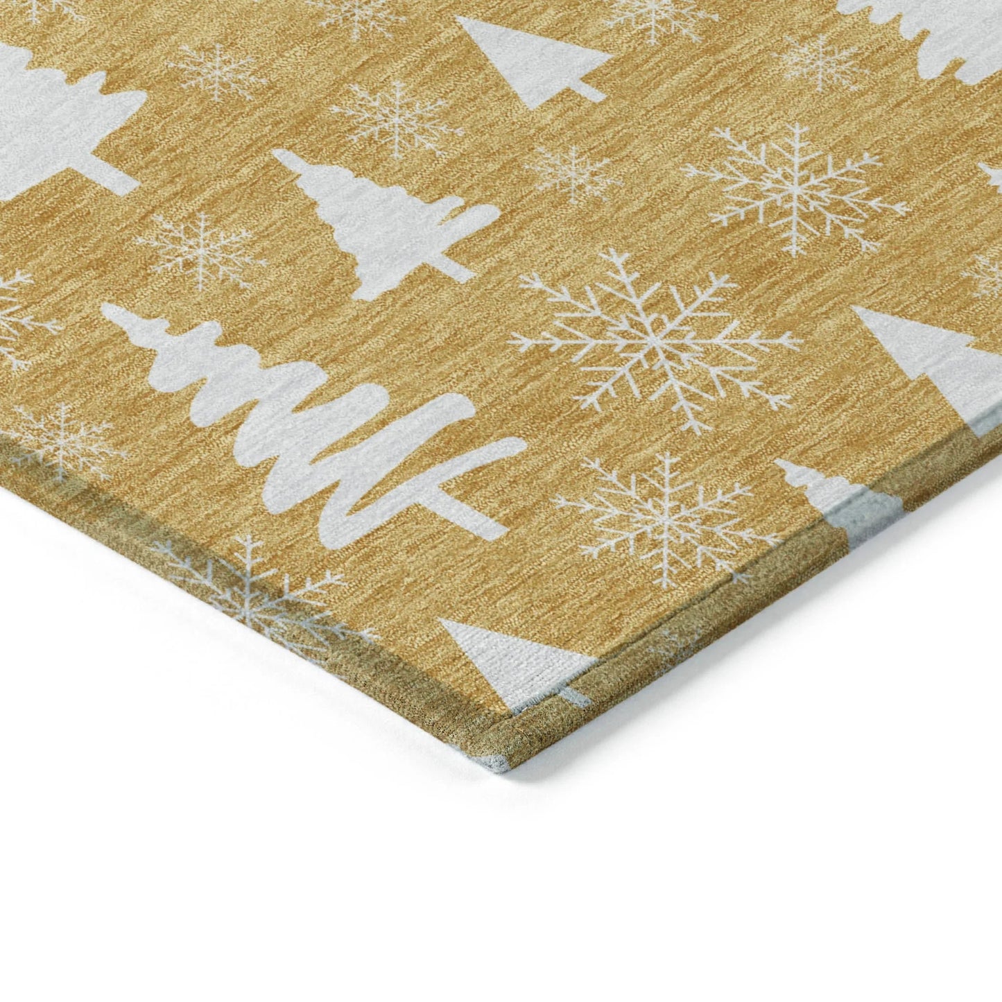 Paelor Gold Washable Indoor-Outdoor Rug