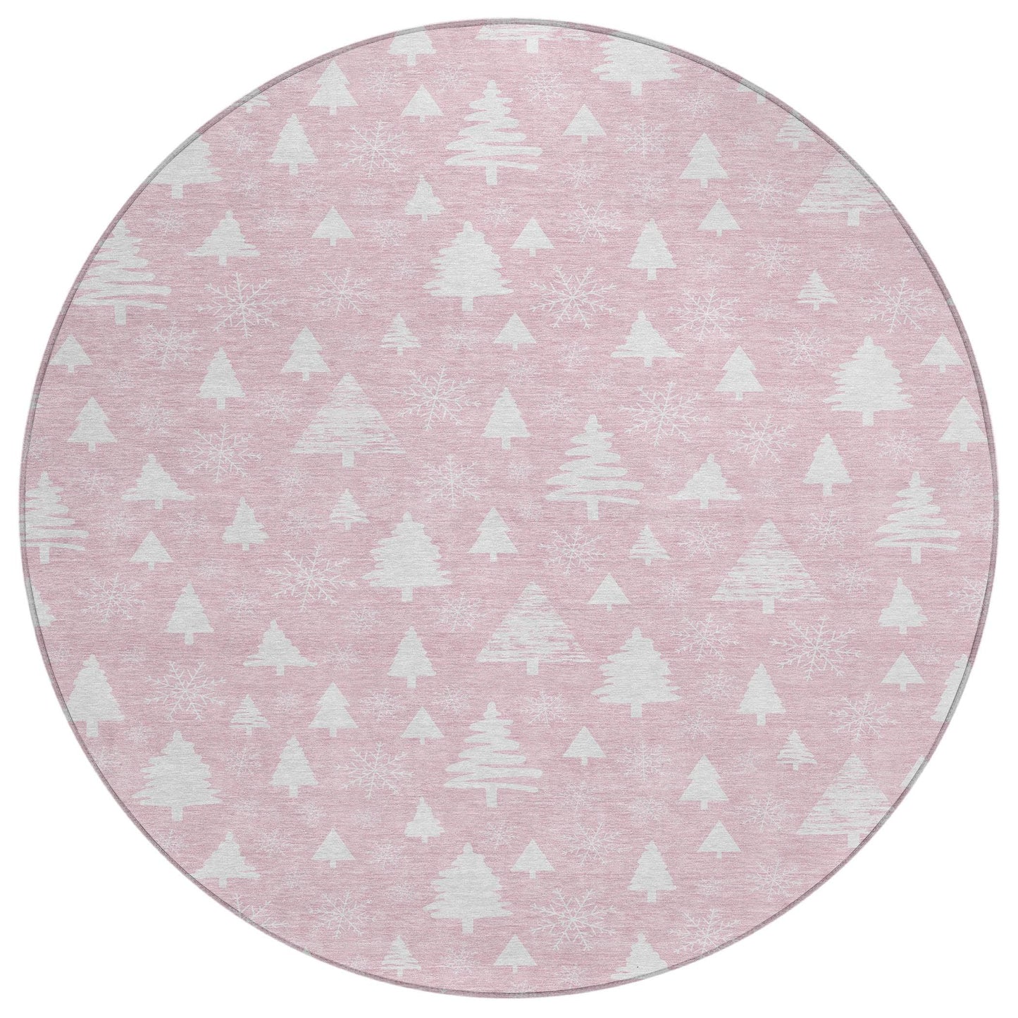 Paelor Pink Washable Indoor-Outdoor Rug