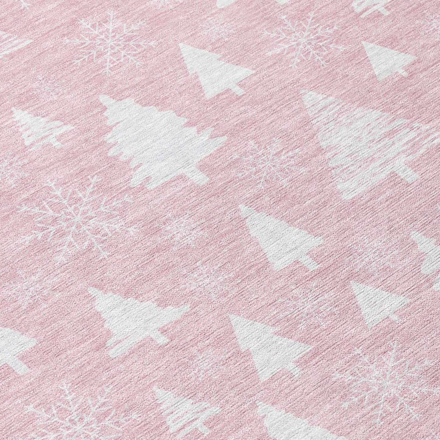 Paelor Pink Washable Indoor-Outdoor Rug