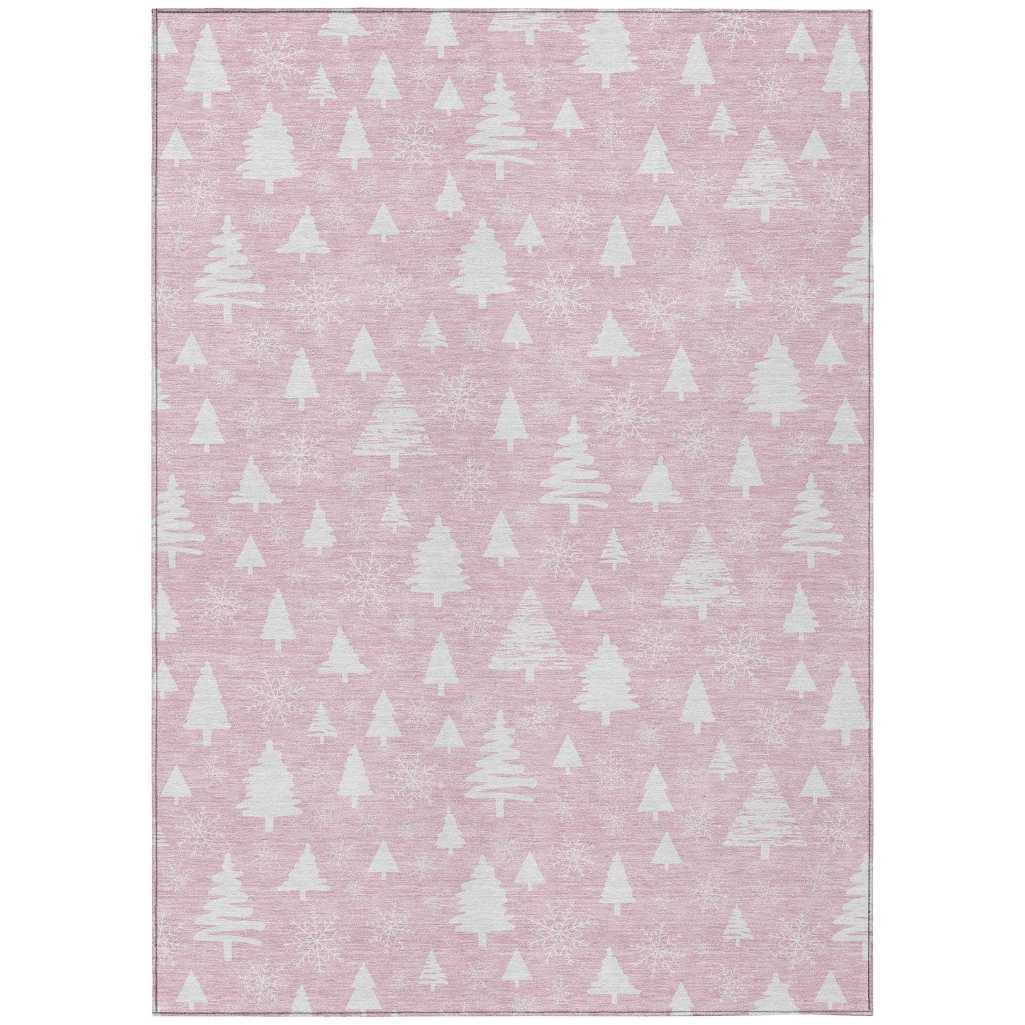 Paelor Pink Washable Indoor-Outdoor Rug
