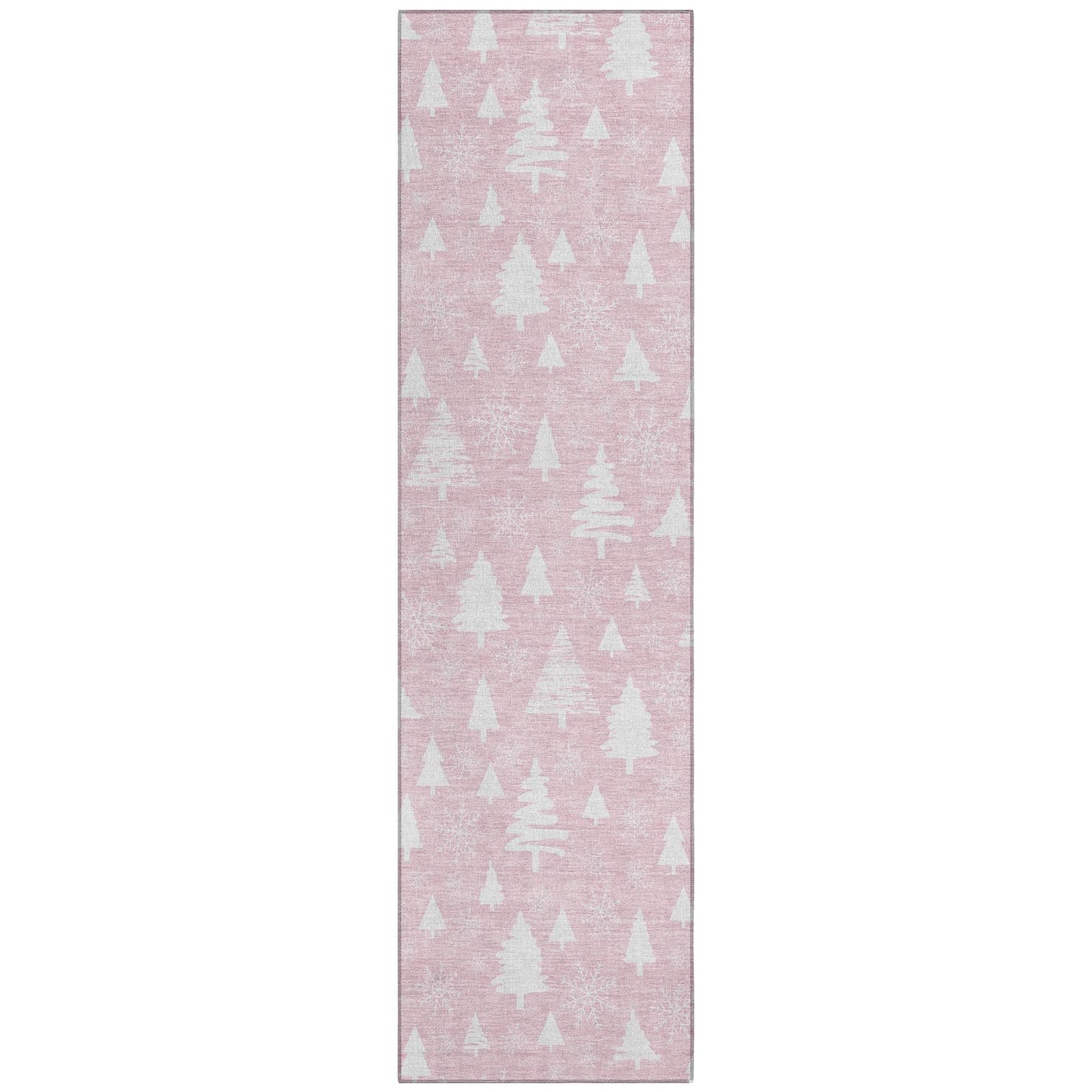 Paelor Pink Washable Indoor-Outdoor Rug