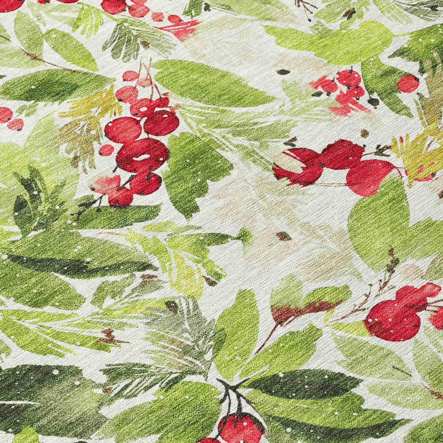 Paelora Green Washable Indoor-Outdoor Rug