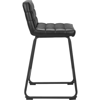 Pago Counter Stool (Set of 2) Black - LOOMLAN - Zuo Modern - Counter Stools