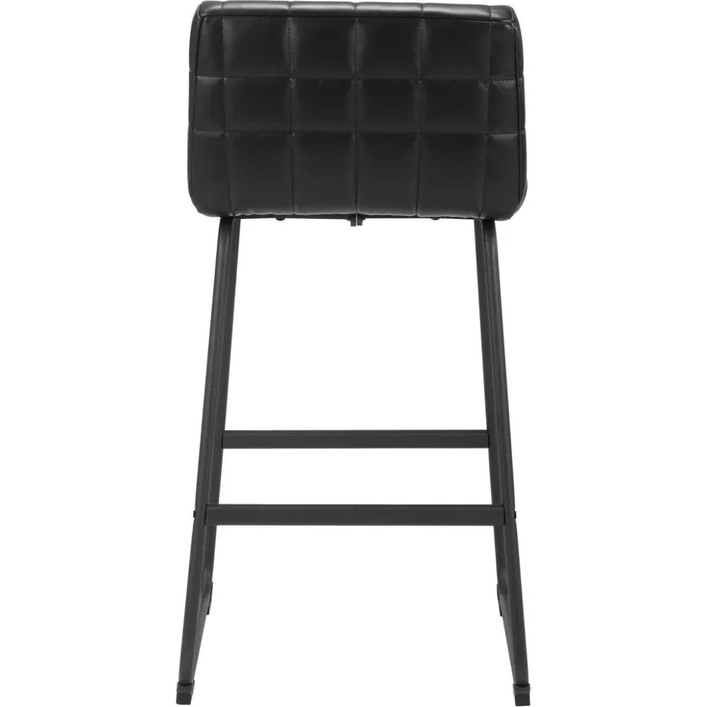 Pago Barstool (Set of 2) Black - LOOMLAN - Zuo Modern - Bar Stools