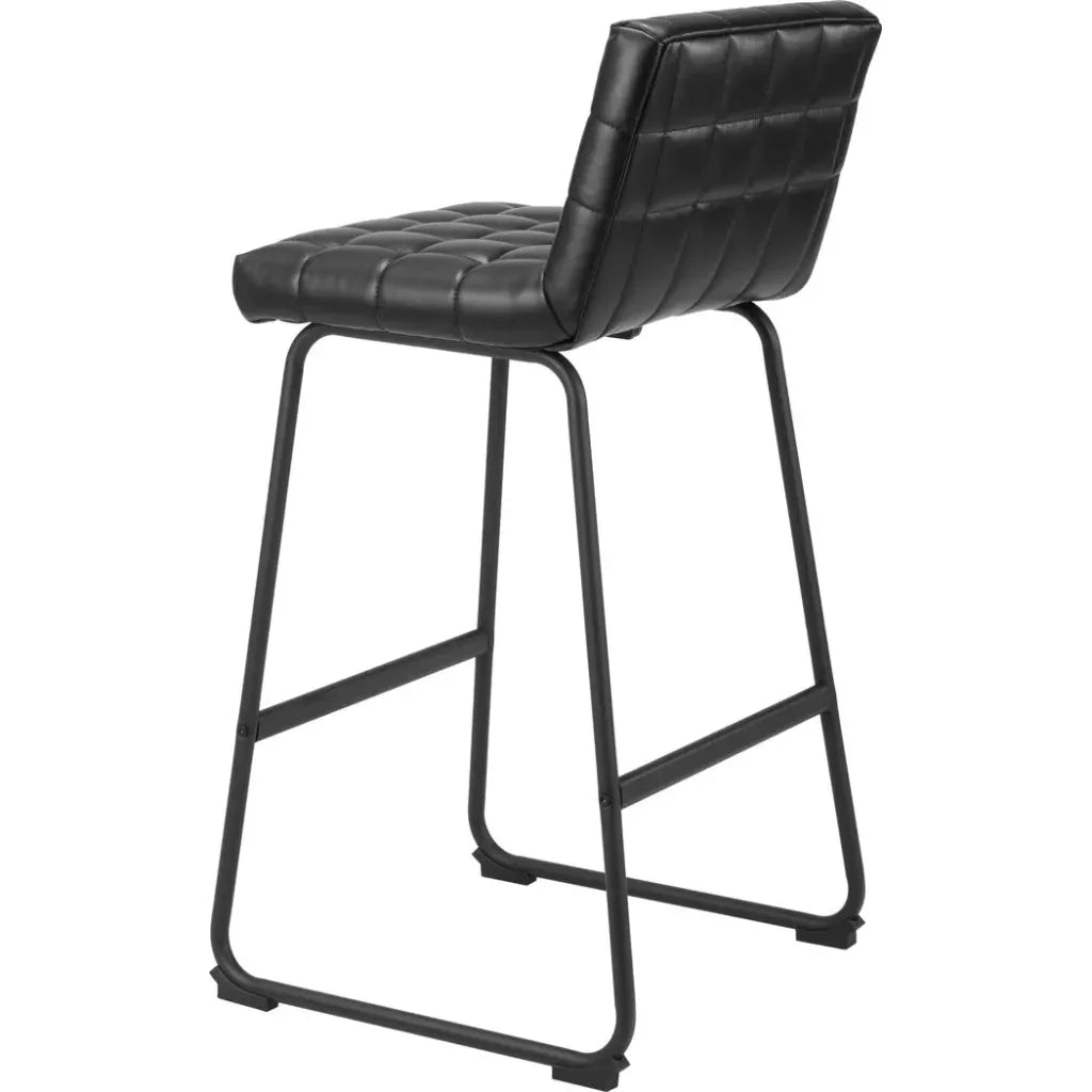 Pago Barstool (Set of 2) Black - LOOMLAN - Zuo Modern - Bar Stools