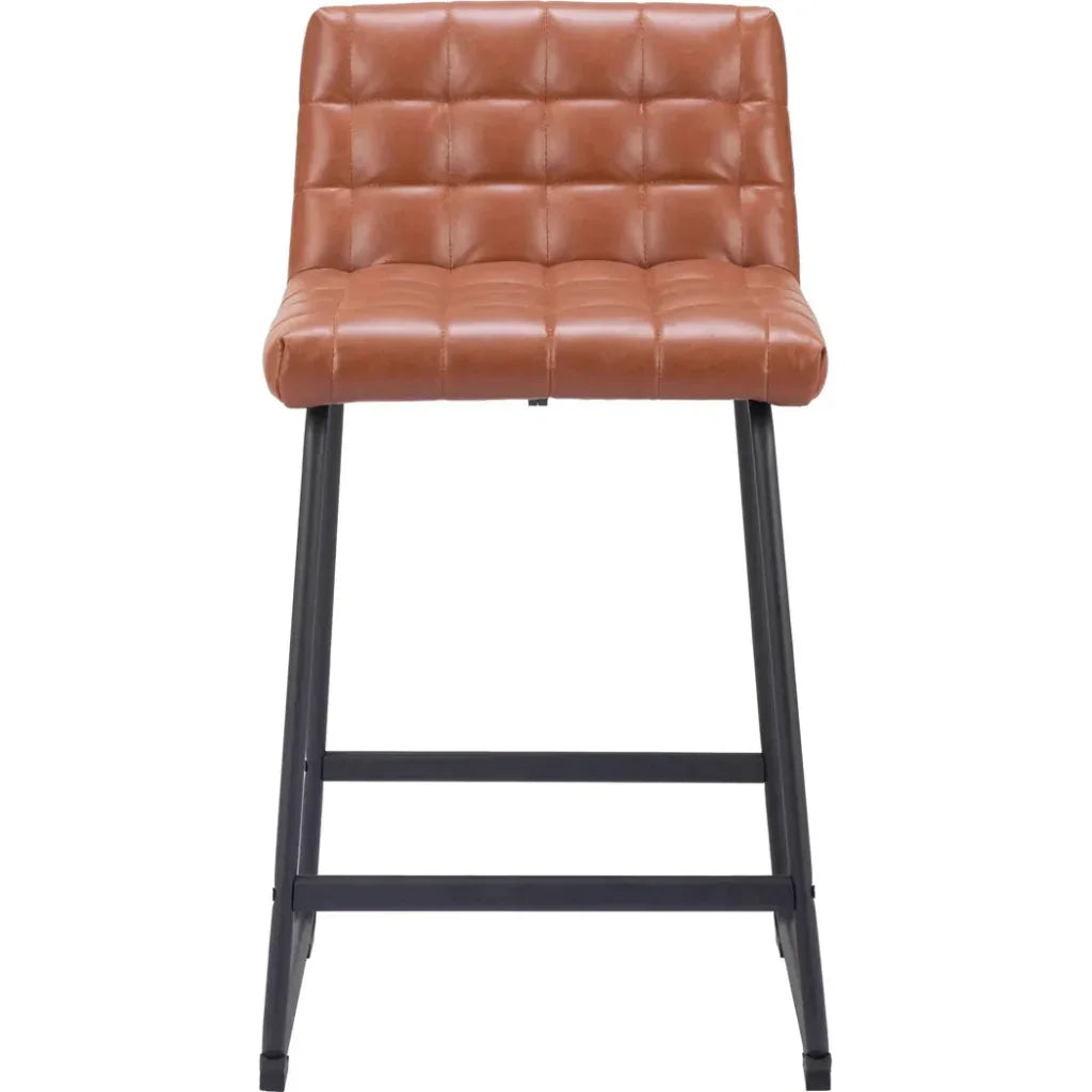 Pago Counter Stool (Set of 2) Brown - LOOMLAN - Zuo Modern - Counter Stools