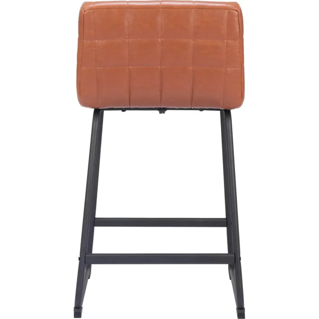 Pago Counter Stool (Set of 2) Brown - LOOMLAN - Zuo Modern - Counter Stools