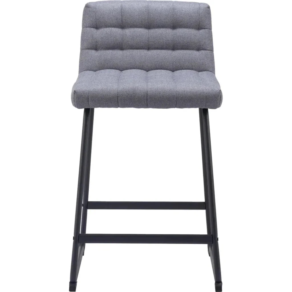 Pago Counter Stool (Set of 2) Gray - LOOMLAN - Zuo Modern - Counter Stools