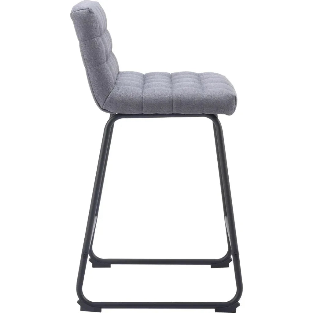 Pago Counter Stool (Set of 2) Gray - LOOMLAN - Zuo Modern - Counter Stools
