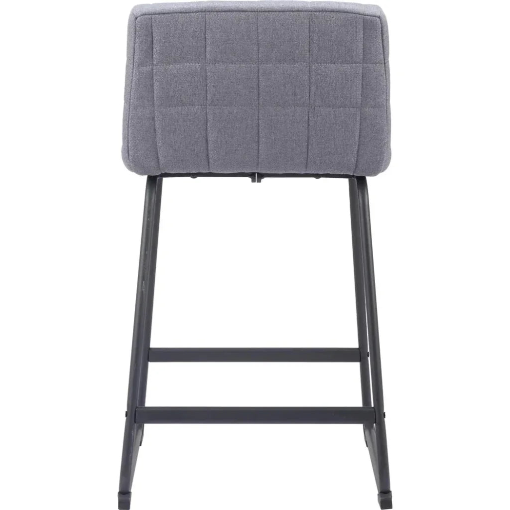 Pago Counter Stool (Set of 2) Gray - LOOMLAN - Zuo Modern - Counter Stools
