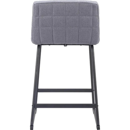 Pago Counter Stool (Set of 2) Gray - LOOMLAN - Zuo Modern - Counter Stools