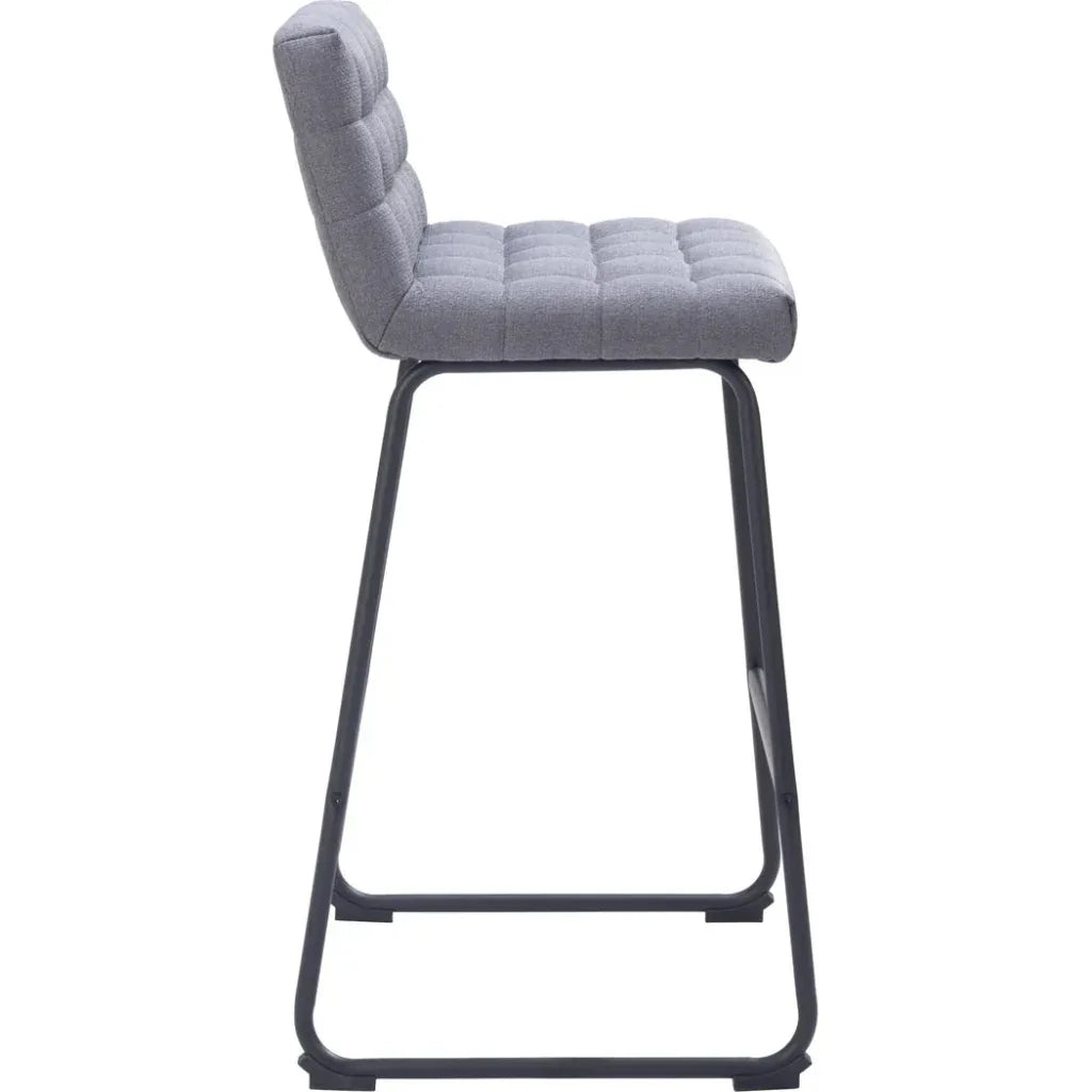 Pago Barstool (Set of 2) Gray - LOOMLAN - Zuo Modern - Bar Stools