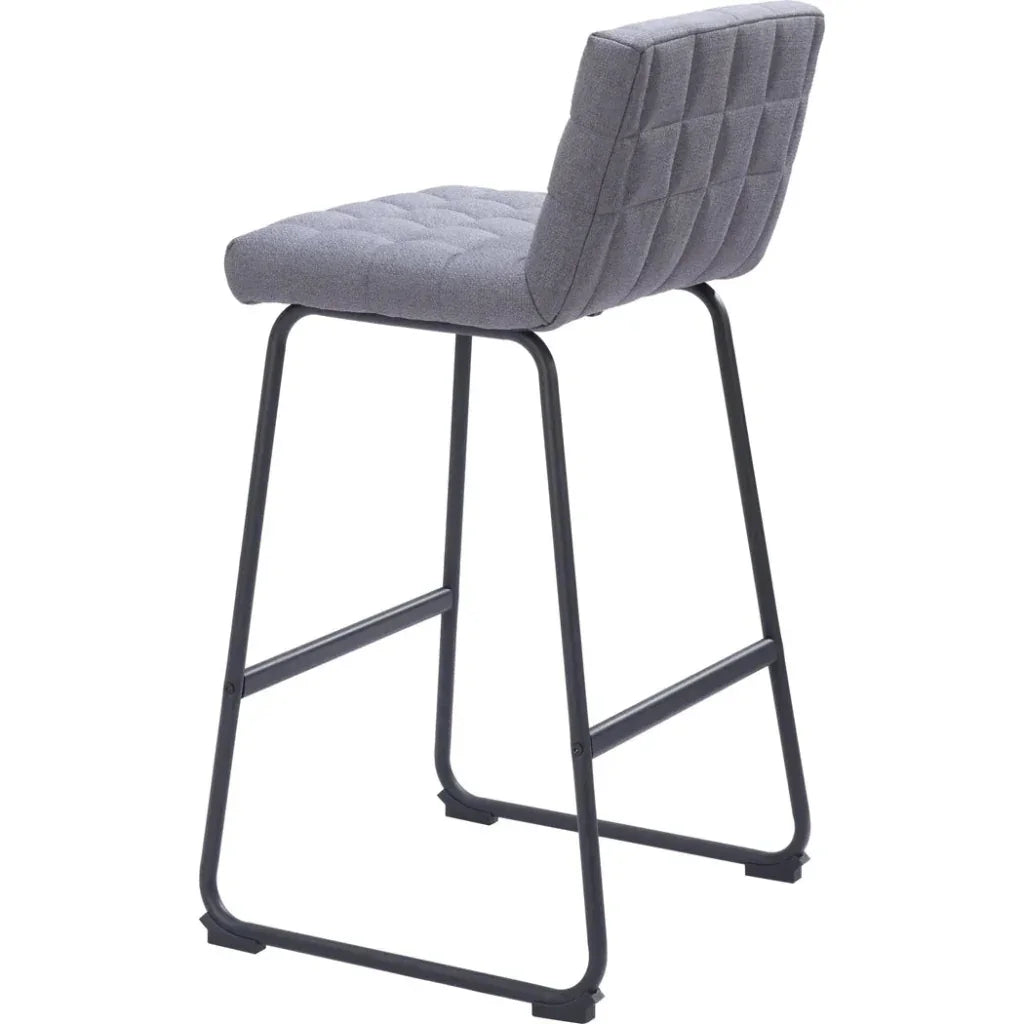 Pago Barstool (Set of 2) Gray - LOOMLAN - Zuo Modern - Bar Stools