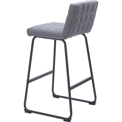 Pago Barstool (Set of 2) Gray - LOOMLAN - Zuo Modern - Bar Stools
