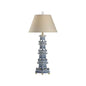 Pagoda Blue White Hand - Crafted Table Lamp - LOOMLAN - Chelsea House - Table Lamps