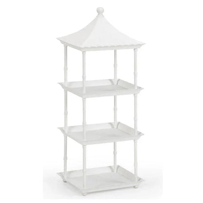 Pagoda Elegance White Shelf - LOOMLAN - Chelsea House - Etageres