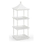 Pagoda Elegance White Shelf - LOOMLAN - Chelsea House - Etageres