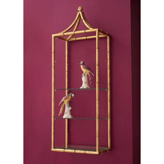 Pagoda Iron Framed Wall Shelf-Etageres-Chelsea House-LOOMLAN
