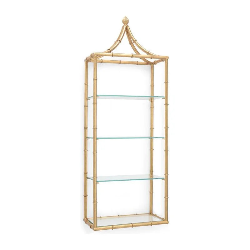 Pagoda Iron Framed Wall Shelf-Etageres-Chelsea House-LOOMLAN
