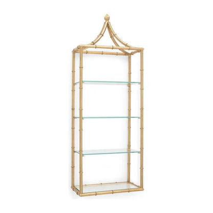 Pagoda Iron Framed Wall Shelf-Etageres-Chelsea House-LOOMLAN