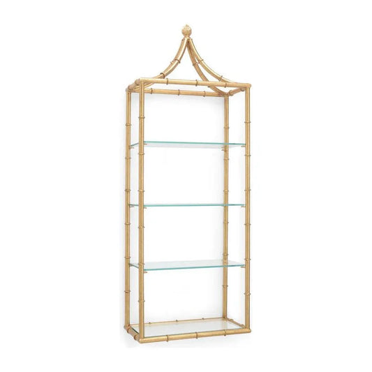 Pagoda Iron Framed Wall Shelf-Etageres-Chelsea House-LOOMLAN