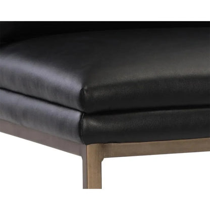 Paige Leather Comfortable Barstool - LOOMLAN - SUNPAN - Bar Stools