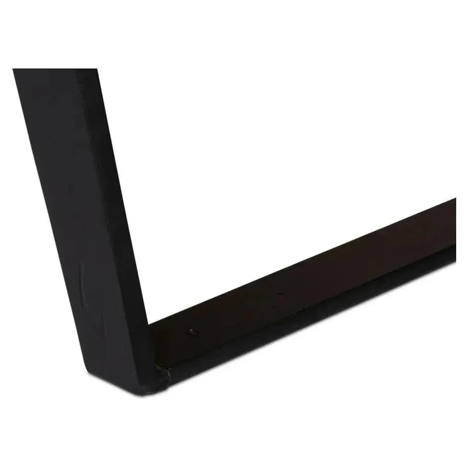 Paige Parquet Top Dining Table-Dining Tables-Sarreid-LOOMLAN