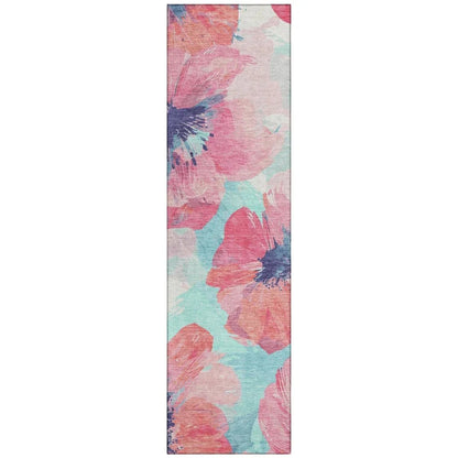 Palazira Pink Washable Indoor - Outdoor Rug - LOOMLAN - LOOMLAN Rugs - Outdoor Rugs