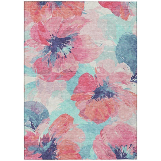 Palazira Pink Washable Indoor - Outdoor Rug - LOOMLAN - LOOMLAN Rugs - Outdoor Rugs