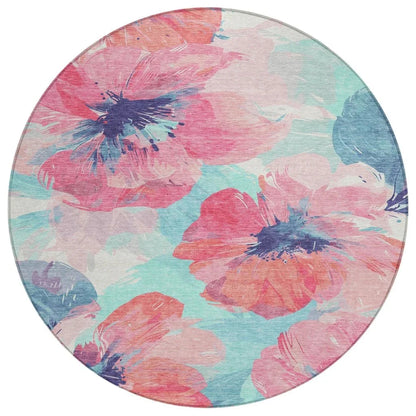 Palazira Pink Washable Indoor - Outdoor Rug - LOOMLAN - LOOMLAN Rugs - Outdoor Rugs